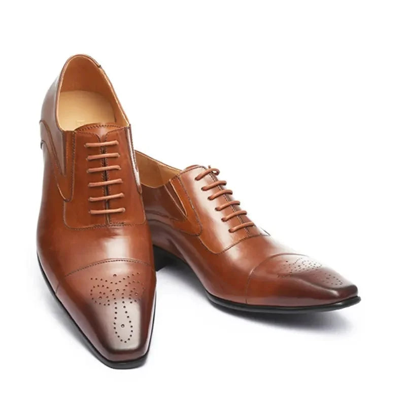 Herrskor Oxford Casual Snörning Brittisk Stil 7