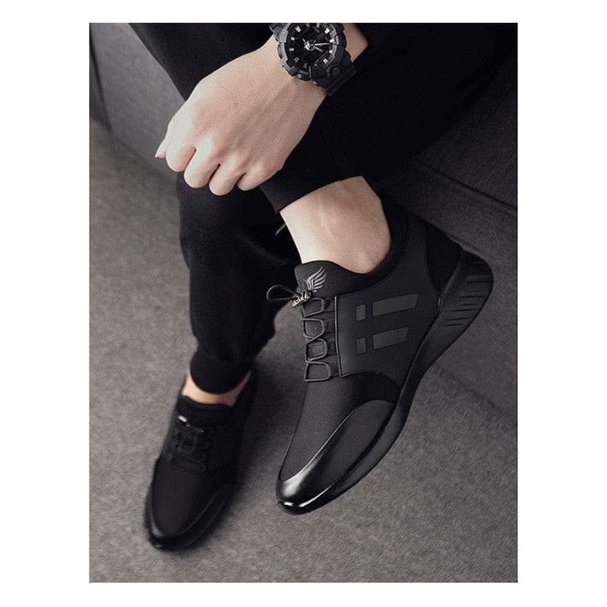 Herrskor i PU-läder med Slitstark Gummisula 2