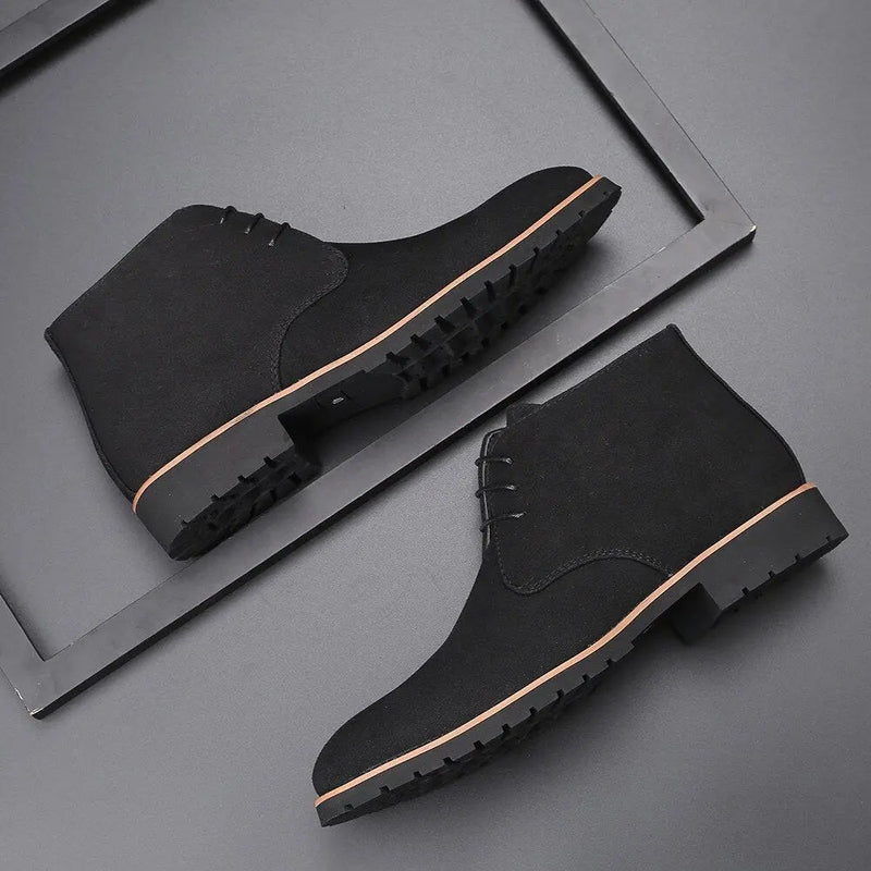 Herrskor i Suede Läder för Casual Användning 0