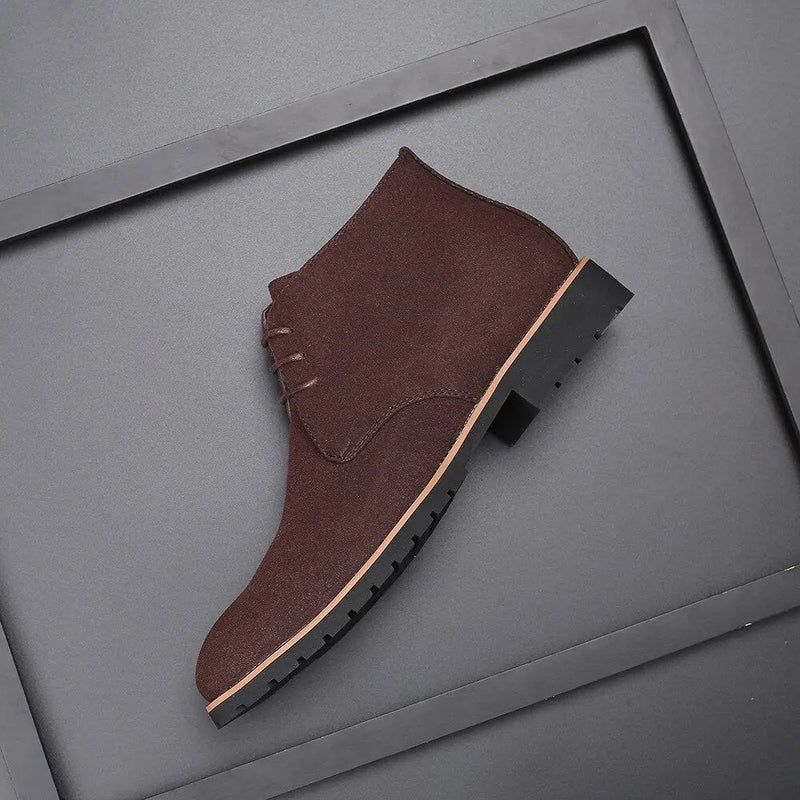 Herrskor i Suede Läder för Casual Användning 5