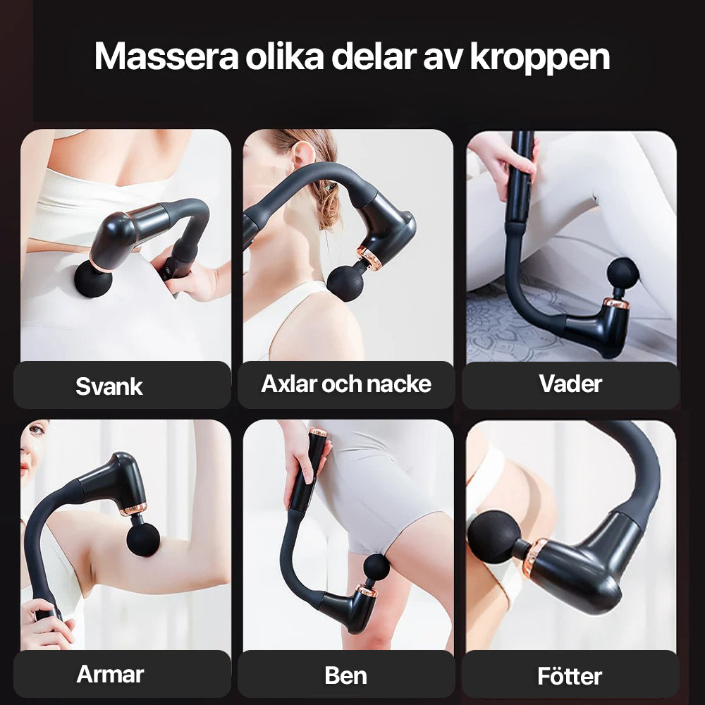 Hierontapistooli Pitkällä Kahvalla Itsehierontaan 1