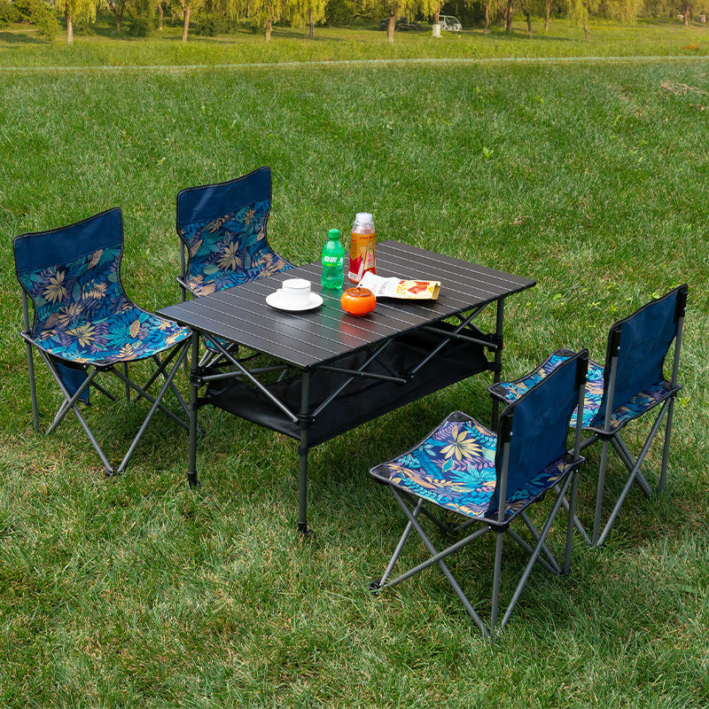 Hopfällbar Stol Lättviktig och Stabil för Camping och Utomhusbruk 1