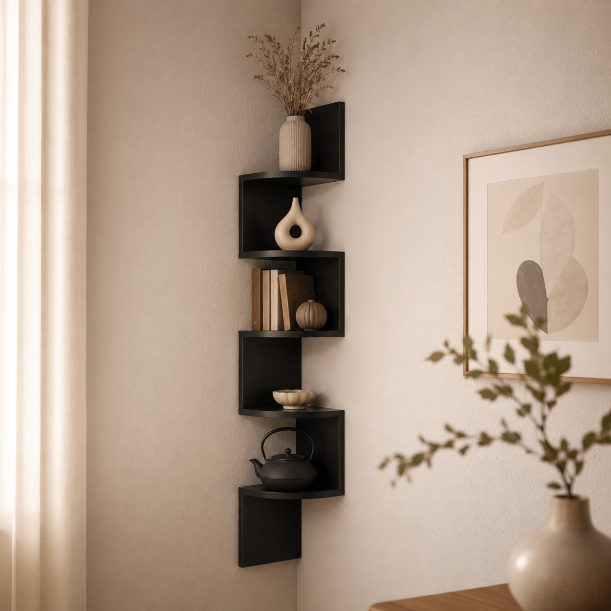 Hörnvägghylla Modern Design 0