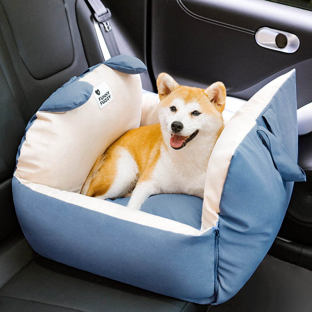 Hundbilssäng Multifunktionell för Resor med Avtagbara Kuddar 10