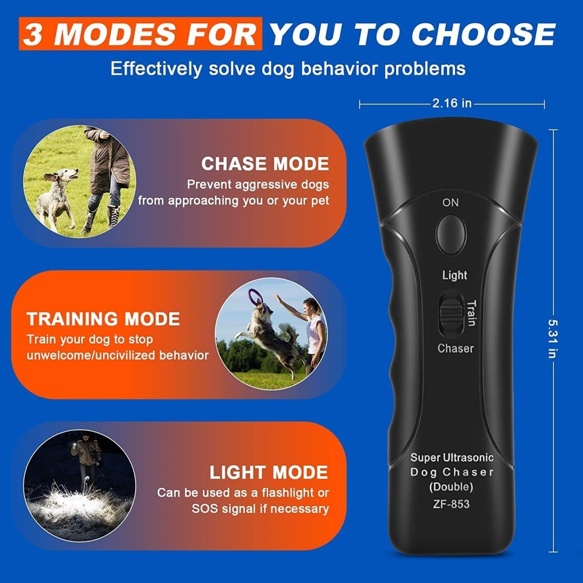 Hundens Anti-Bark Enhet Ultraljud 4