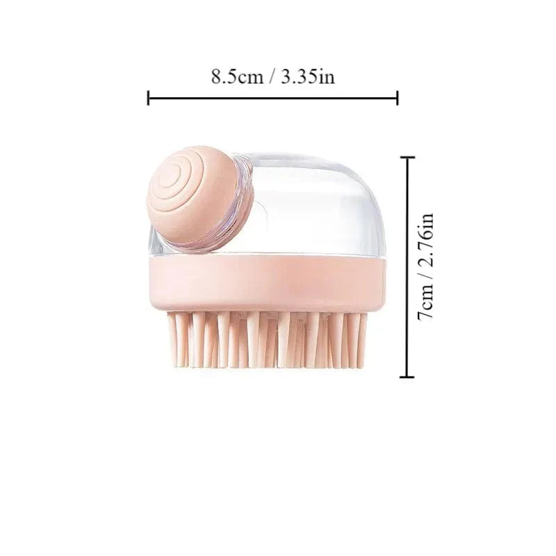 Hundens Badborste med Schampodispenser och Mjuk Massage 0