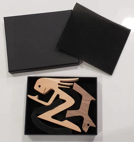 Hundfigur i Trä - HeartBond 6