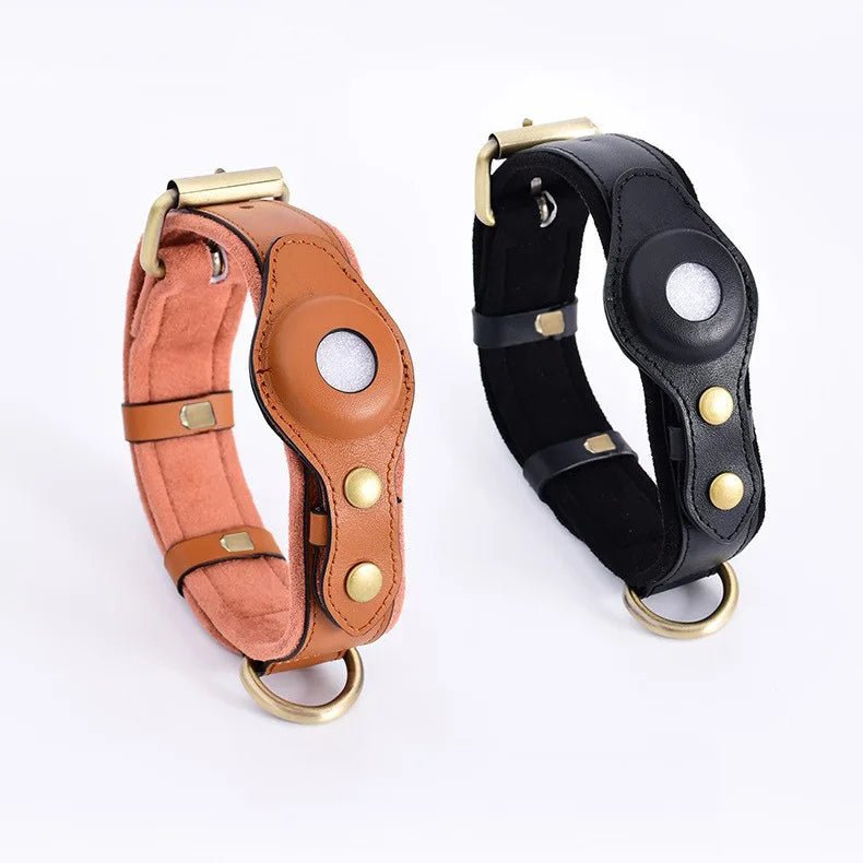 Hundhalsband med AirTag-fäste Slitstark Vattentålig Design för Trygghet och Komfort 3