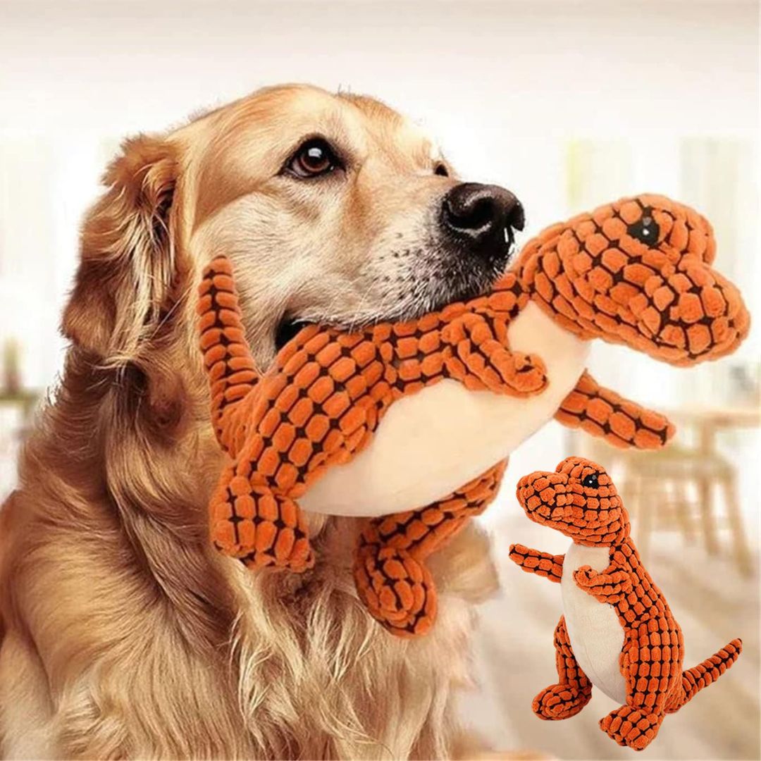 Hundleksak Dinosaurie Mjuk och Lekfull 0