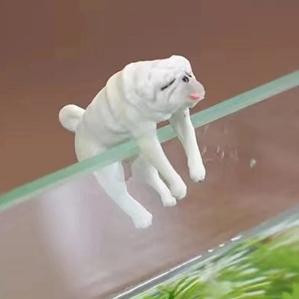 Hundprydnad Tecknad Mops för Akvarium 7