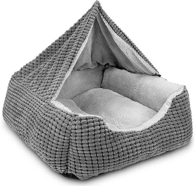 Hundsäng Triangulär Plyschdesign för Små och Medelstora Hundar 0