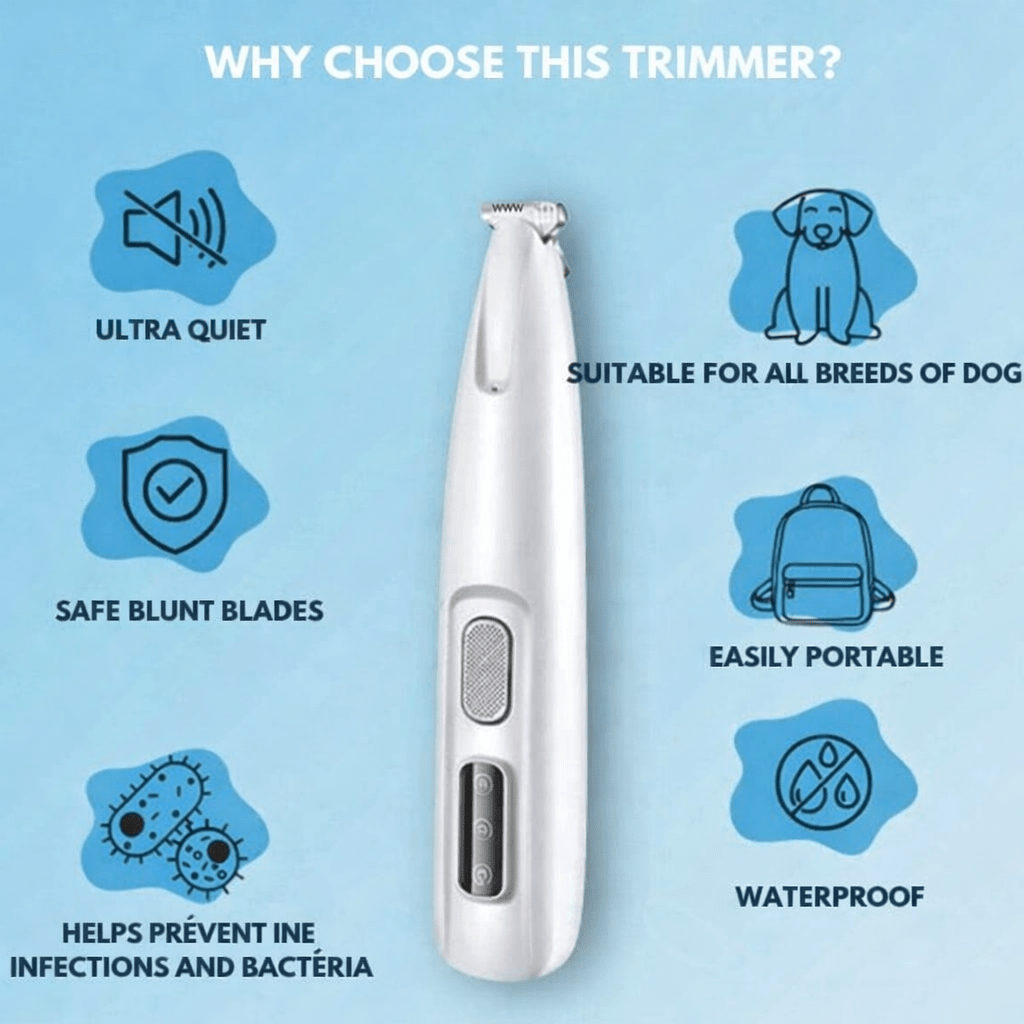 Hundtrimmer för Känsliga Områden Tyst Design 1