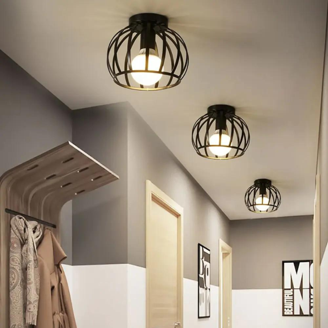 Industriell Taklampa med Öppen Design 1