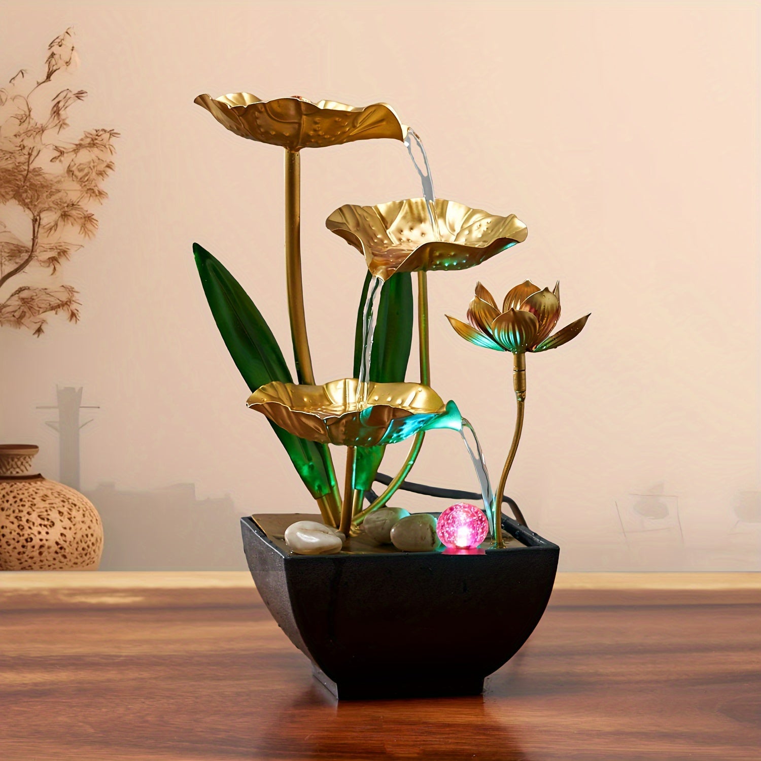 Inomhusfontän med Lotusdesign 3