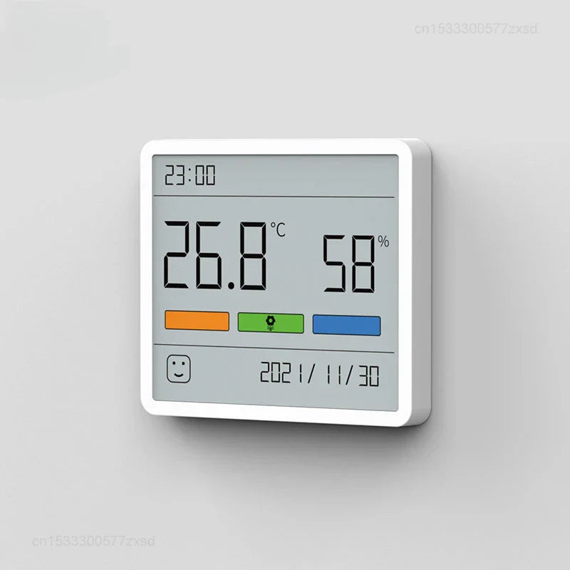 Inomhushygrometer med Klocka och Digital Termometer 0