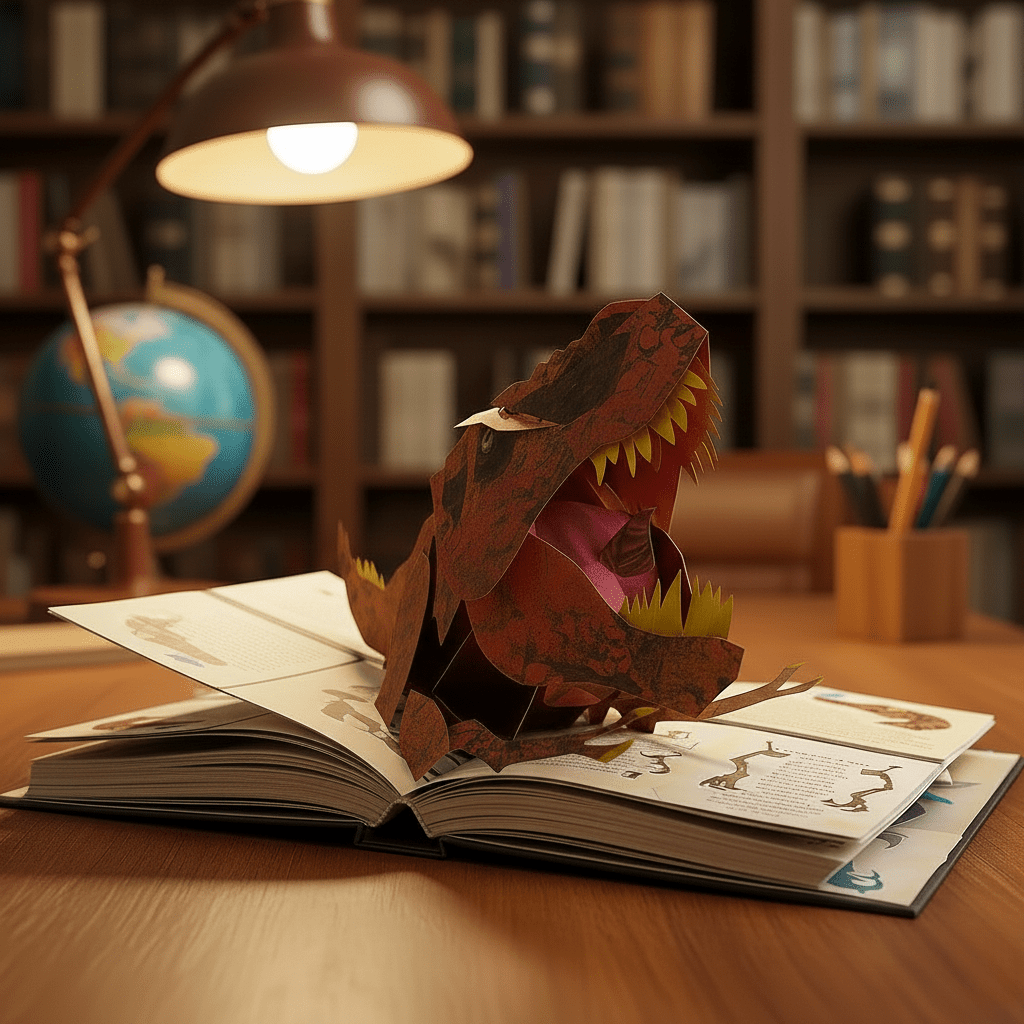 Interaktiv 3D Dinosauriebok för Barn 0