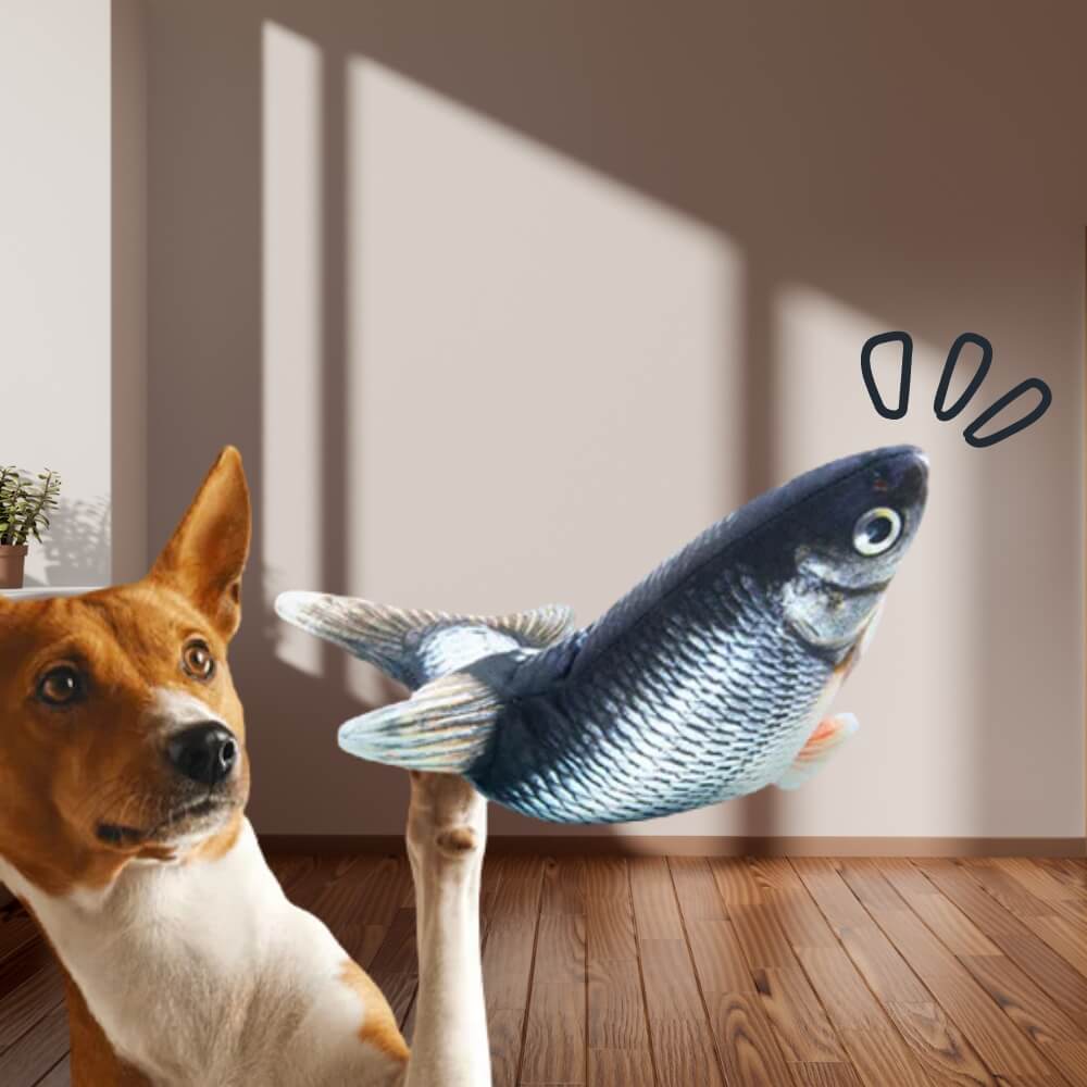 Interaktiv Hundleksak FloppyFish med Realistisk Rörelse 0