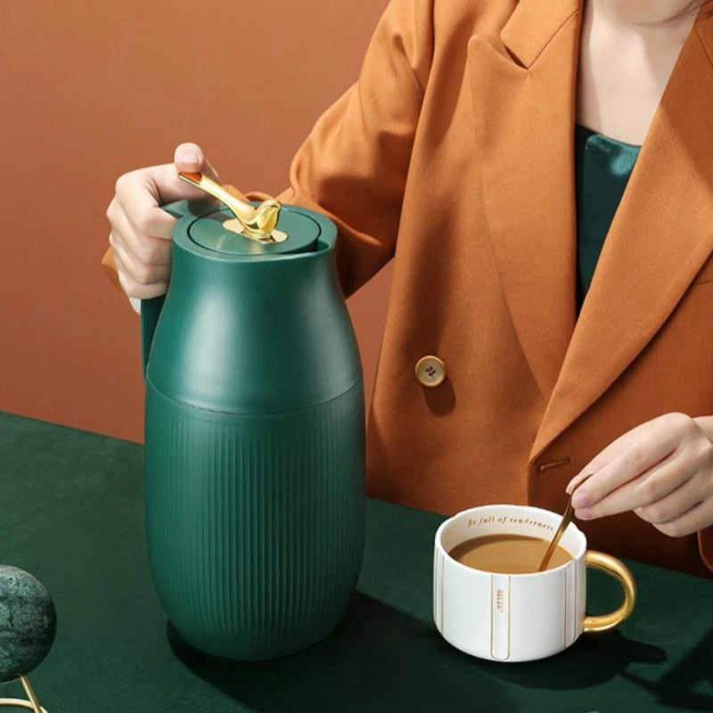 Isolerad Termosflaska Minimalistisk Design För Varmt Och Kallt Dryck 6