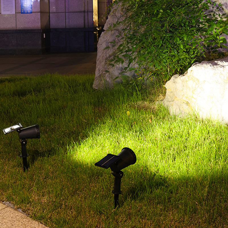 Justerbar Trädgårdslampa Med Solenergi 9 LED-Färger 0