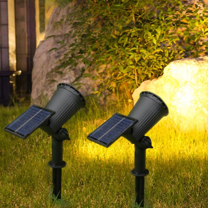Justerbar Trädgårdslampa Med Solenergi 9 LED-Färger 1