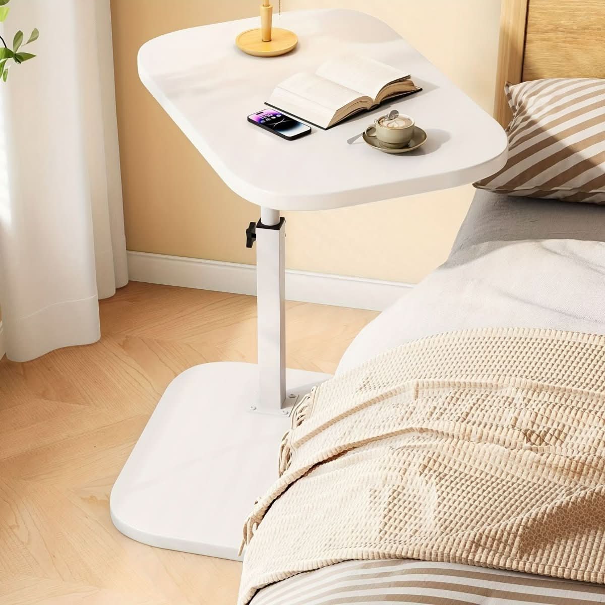 Justerbart Sidobord för Soffa och Säng 9