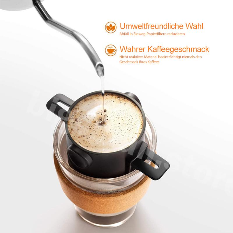 Kaffefilter Pour-Over Dubbelskiktsmikrofiltret Kompakt 3