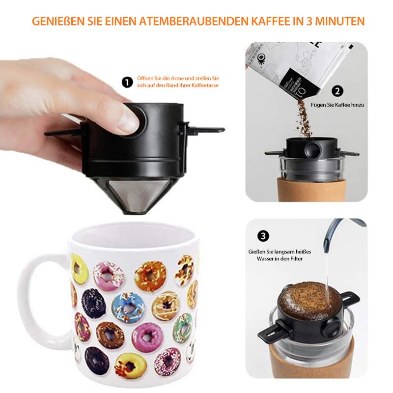 Kaffefilter Pour-Over Dubbelskiktsmikrofiltret Kompakt 4