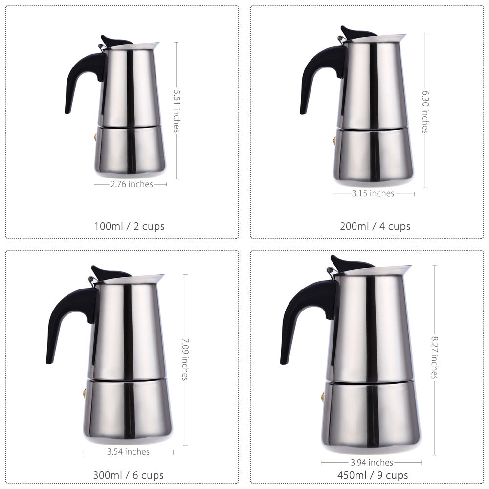 Kaffekanna Espresso Perkolator för Spis 1