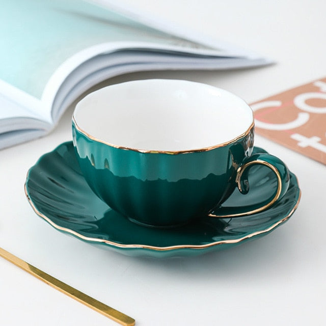 Kaffekoppar Med Fat Kreativ Design För Kaffeälskare 10