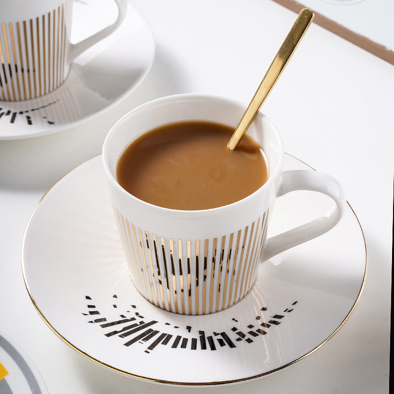 Kaffemugg med Rörligt Mönster och Bekvämt Handtag 0