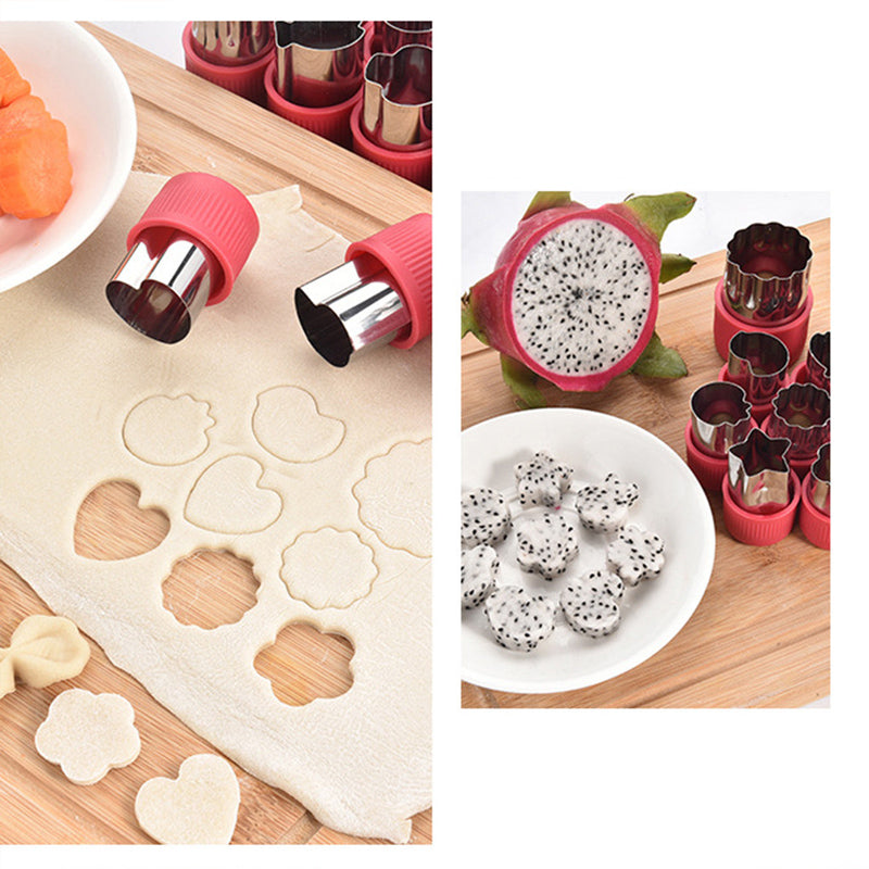 Kakskärare i Rostfritt Stål med Roliga Former 2