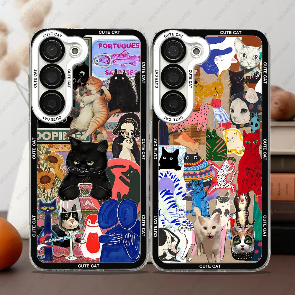 Kattmotiv Telefonfodral för Samsung Galaxy 0