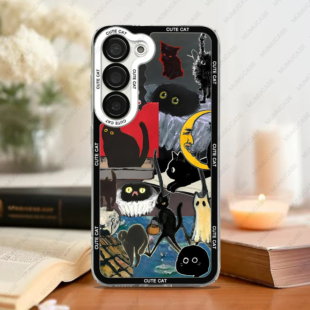Kattmotiv Telefonfodral för Samsung Galaxy 8