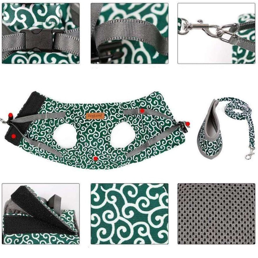 Kattsele Set för Utomhusäventyr Justerbar och Bekväm 7