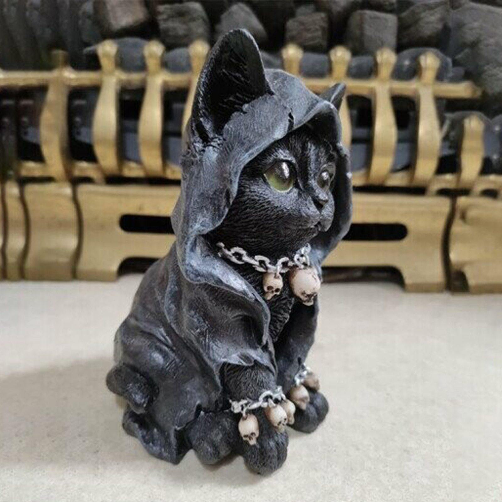 Kattstaty Dekoration för Halloween 2