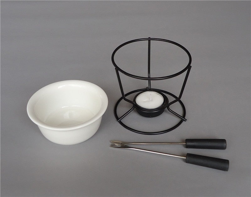 Keramisk Fonduegryta för Choklad och Ost 4