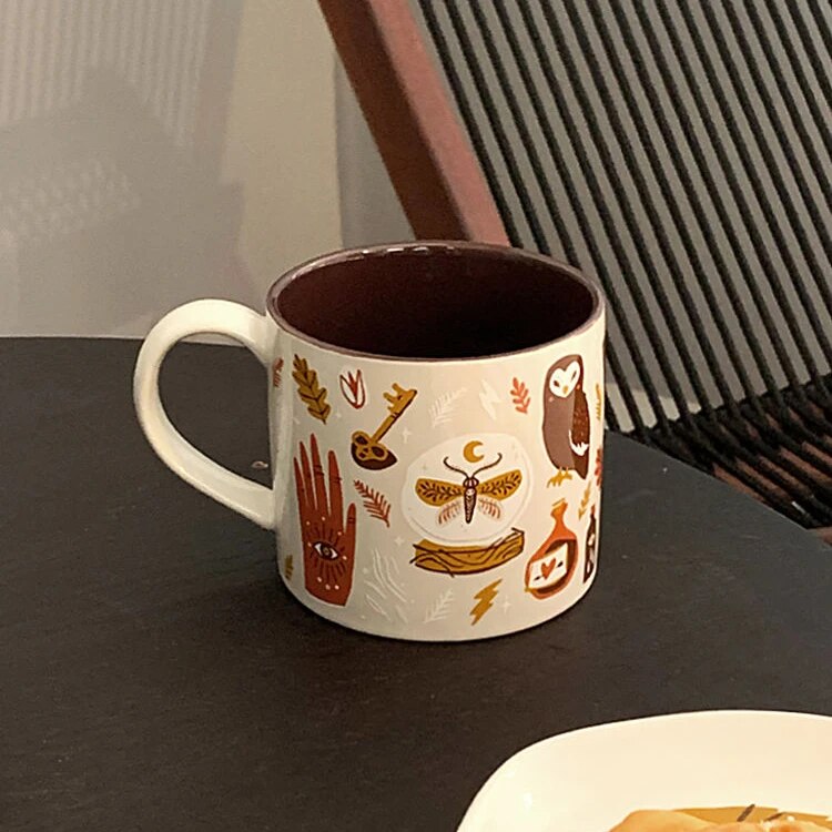 Keramisk Kopp med Fantasifull Design 3