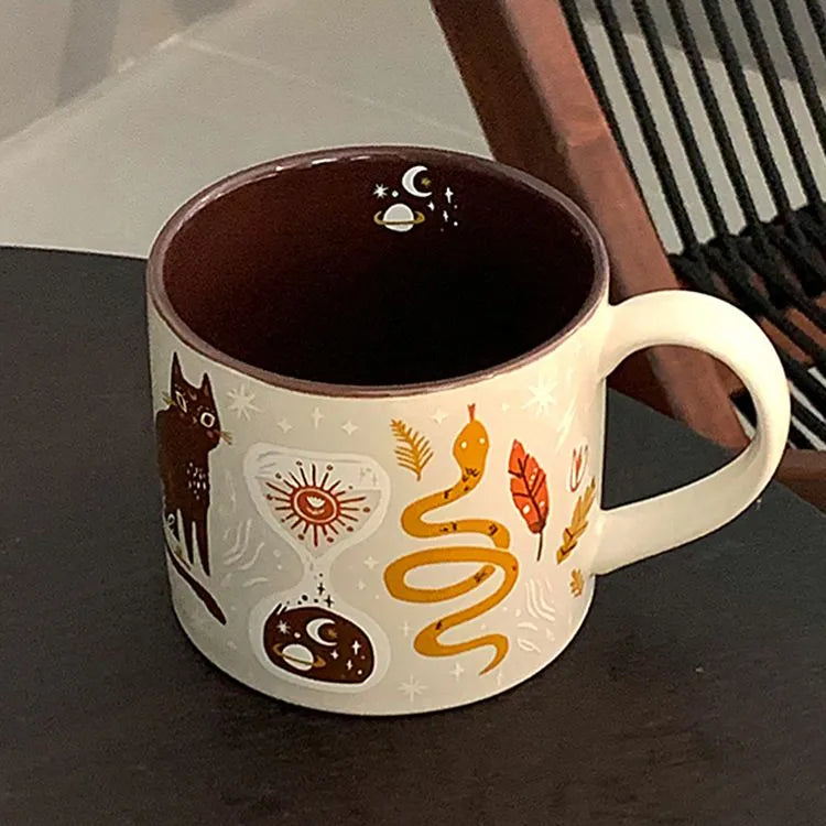Keramisk Kopp med Fantasifull Design 4