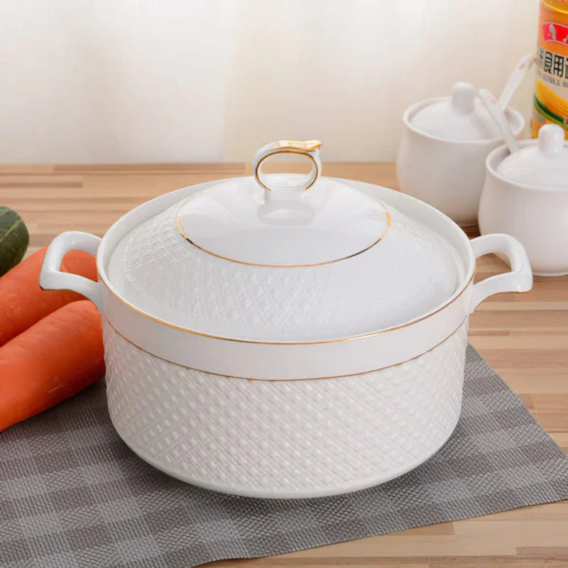 Keramisk Suppentopf för Matlagning Stilren Design 1