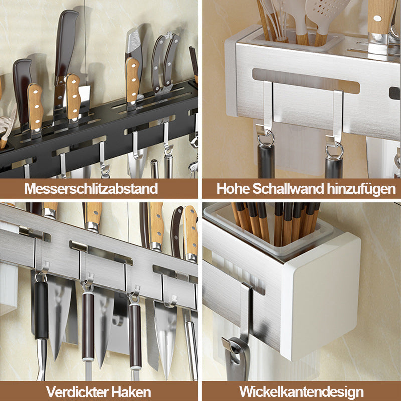 Knivhållare för Väggmontering i Rostfritt Stål 7