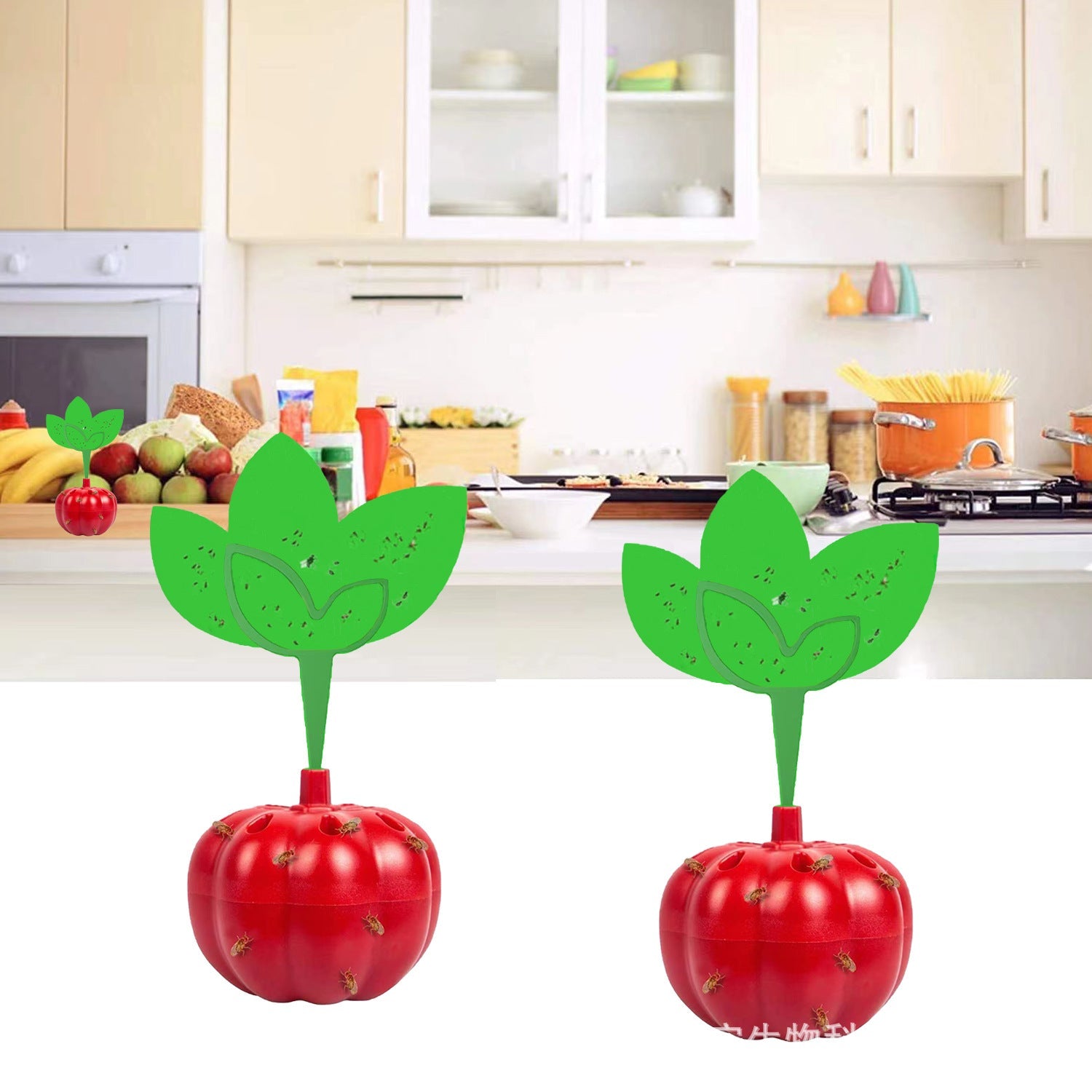 Kök Fruktflugfälla Återanvändbar Tomatformad Design 1