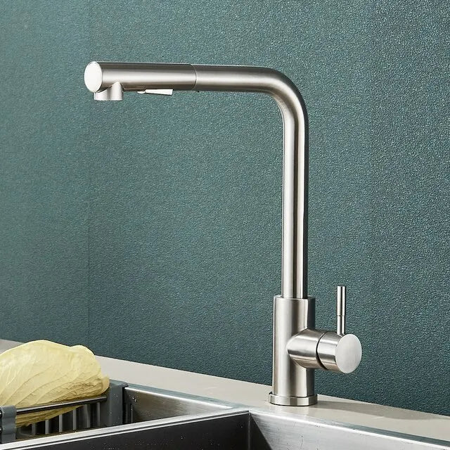Köksblandare Utdragbar Svart Modern Design 0