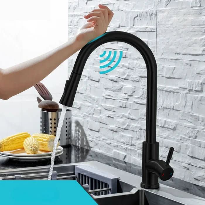 Köksblandare med Sensor och Utdragbar Pip 0