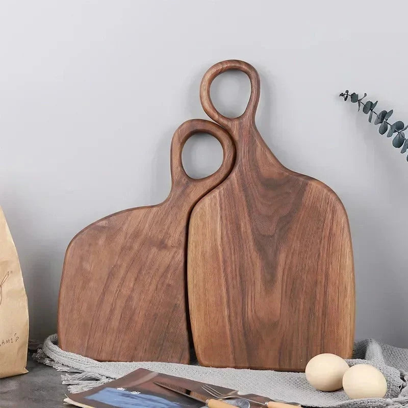 Köksbrädor i valnöt - 2-pack med dubbel design 0