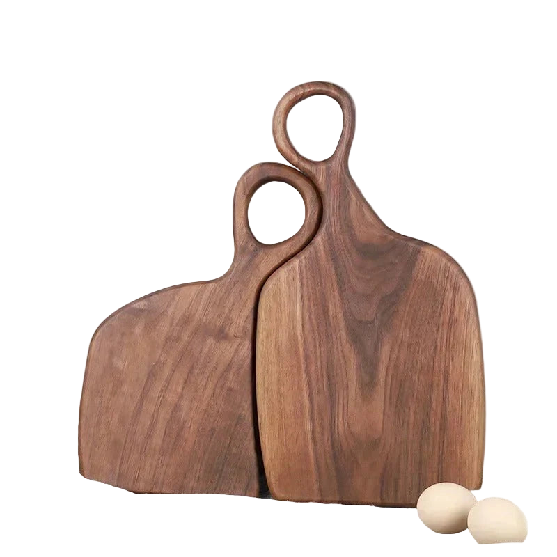 Köksbrädor i valnöt - 2-pack med dubbel design