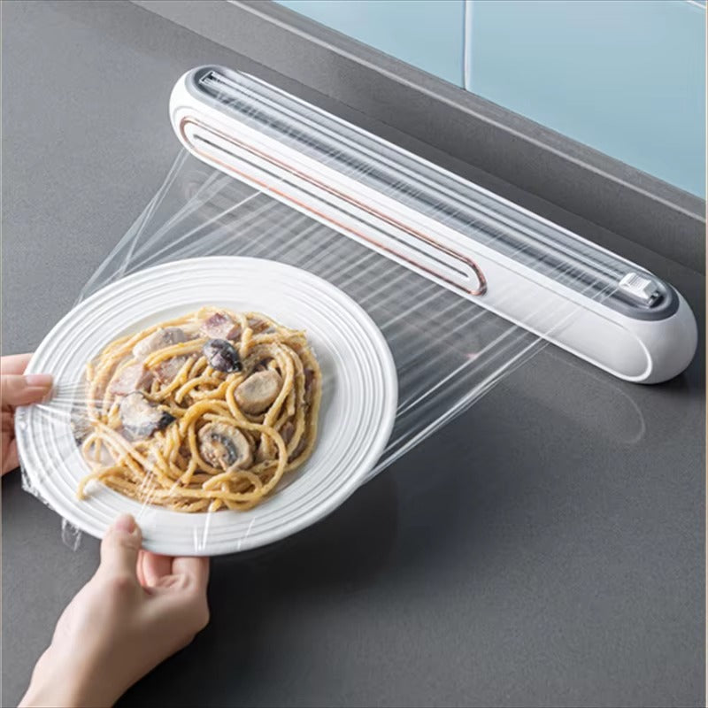 Köksdispenser för plastfilm med magnetisk fäste 0