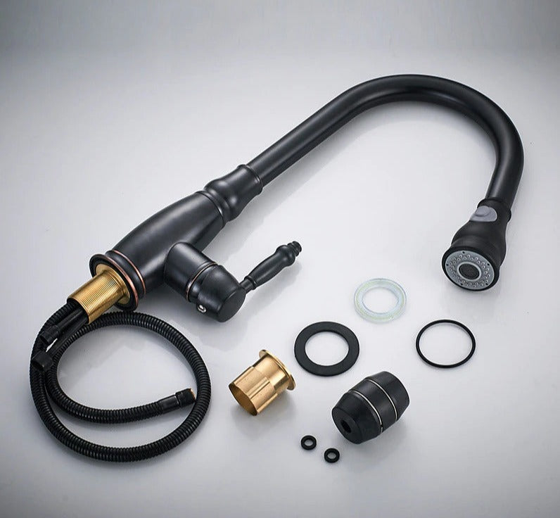 Kökskran med Infällbar Dusch och Dubbelfunktion 8