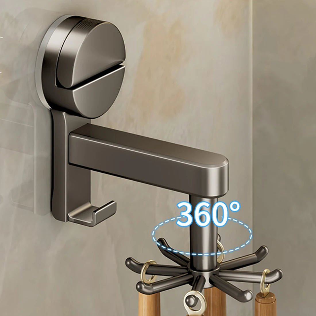 Köksredskapshängare med 360° Roterbar Design 2