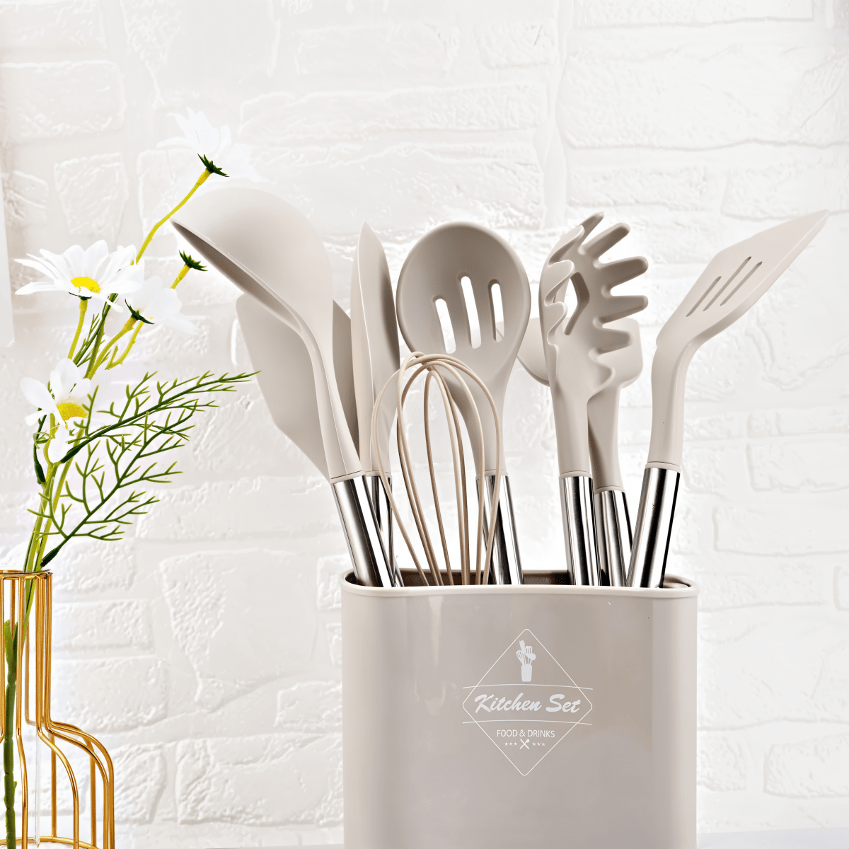 Köksredskapsset 12-delat med Ergonomiska Handtag 0