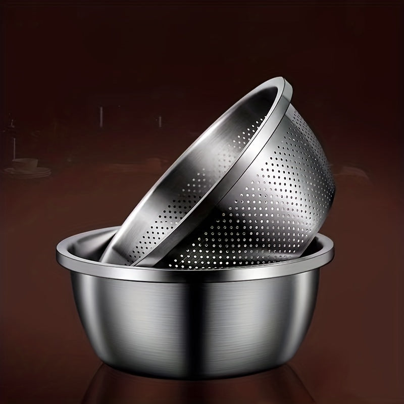 Köksset med Rostfritt Stål - Durkslag och Blandningsskål 7